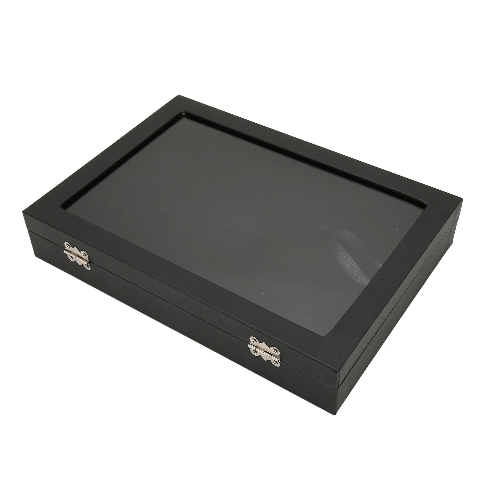 Medal Frame Box Space Saving Pin Display Case Dustproof Transparent Lid Sponge Lining with Lock Buckle for Badge Collection Qme