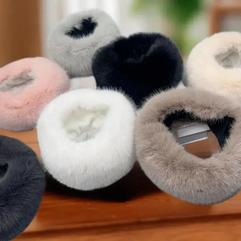 Fashion Fluffy Fur Women's Winter Hat Warm Ear Protection Snow Ski Qme