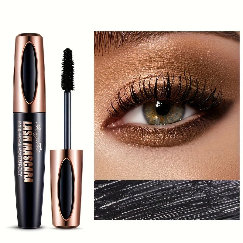 4D Lash Mascara Black Eye Lashes Waterproof Smudge-proof Long-lasting Qme Black Mascara