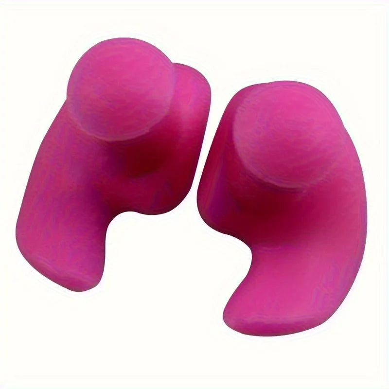 1 Pair Waterproof Soft Earplugs Silicone Portable Ear Plugs Swimming Accessories Durable Earplugs Classic Delicate Texture Qme