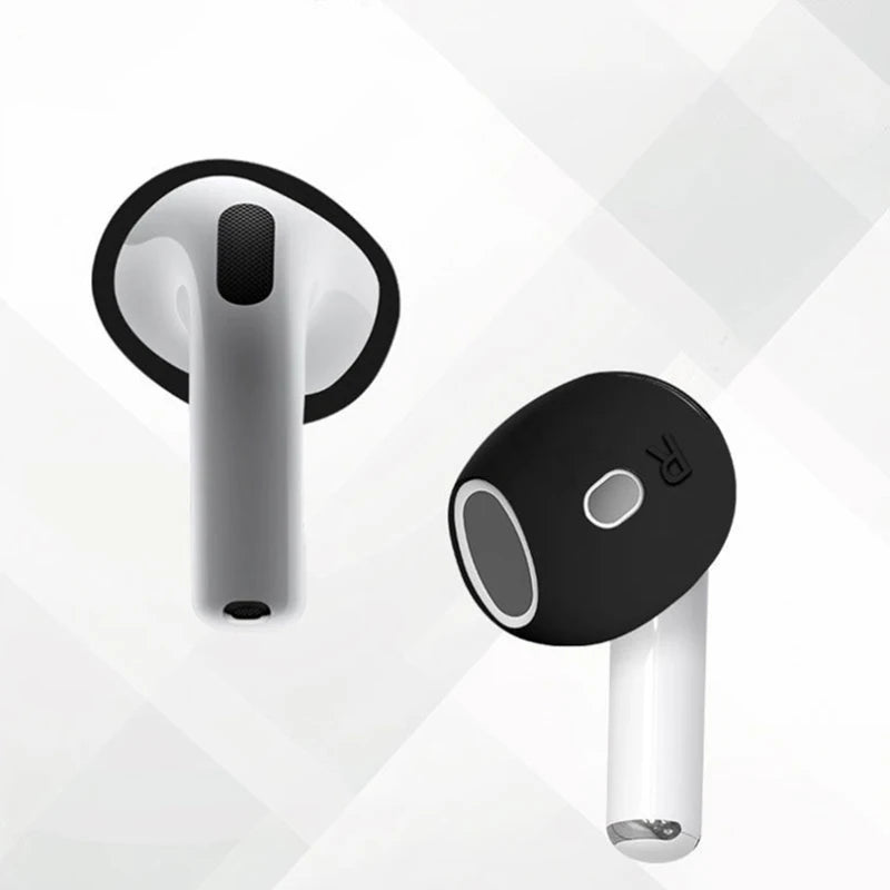 1Pair Silicone Ear Pads 4 Case Wireless Earphones Protective Caps Qme