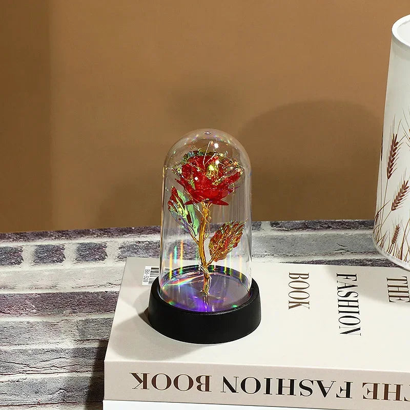 LED Simulation Rose Flower Light Beautiful Realistic Looking Night Qme A