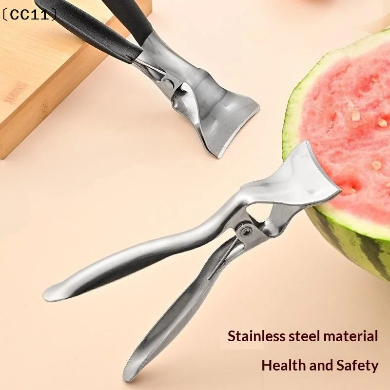 Stainless Steel Watermelon Splitter Anti Slip Handle Home Kitchen Qme