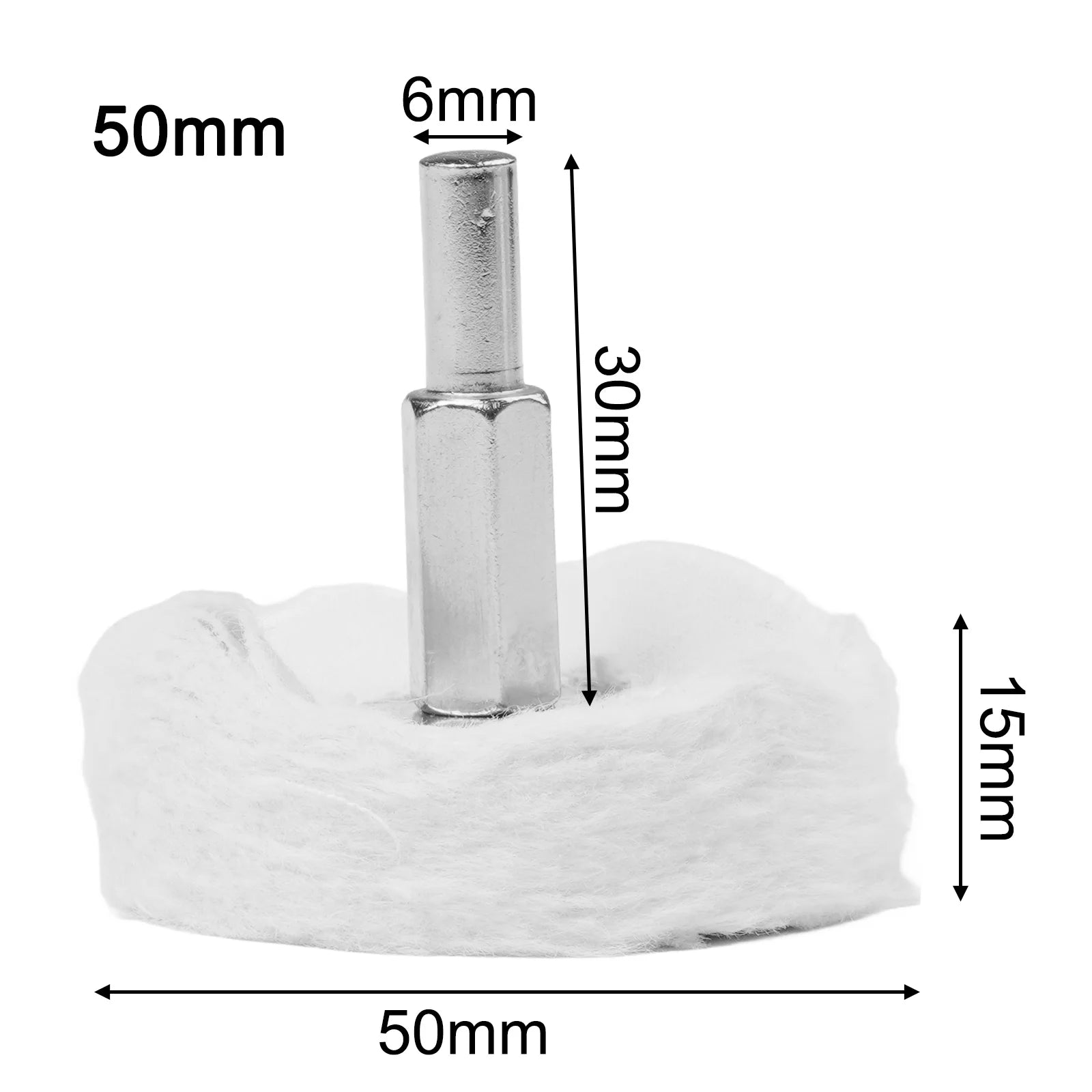 1Pc 50/65/75/100mm Cloth Polishing Mop Wheel Pad For Power/ Battery Drill Buffing Grinder Polishing Wheel Tool Qme 50mm