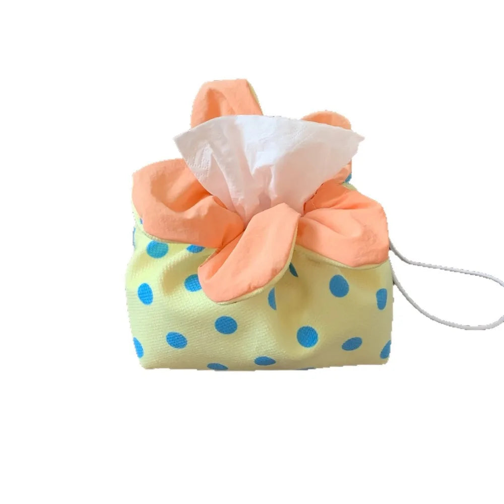 Elegant Creative Flower Shape Tissue Box Holder Stylish Desktop Qme