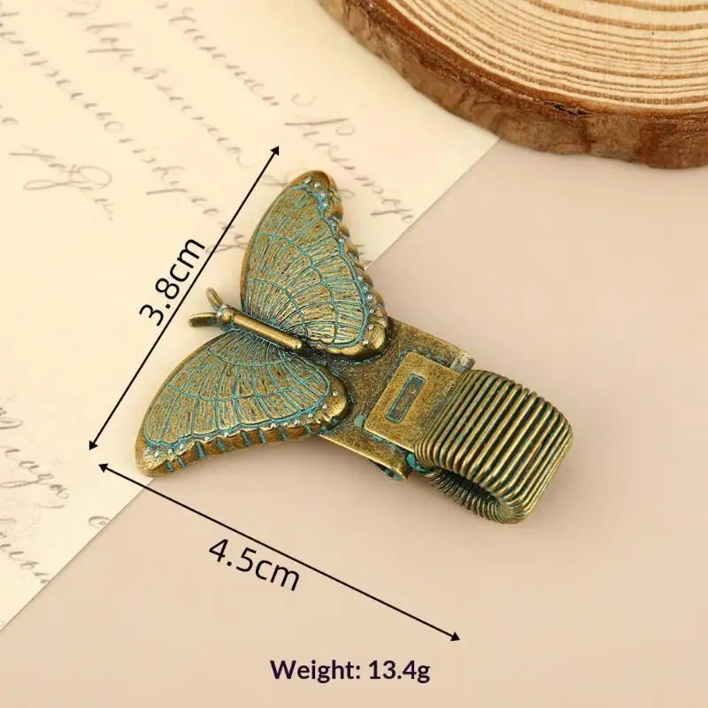Vintage Insect Metal Pen Clip Cute Pattern Spring Loaded Holder Qme D