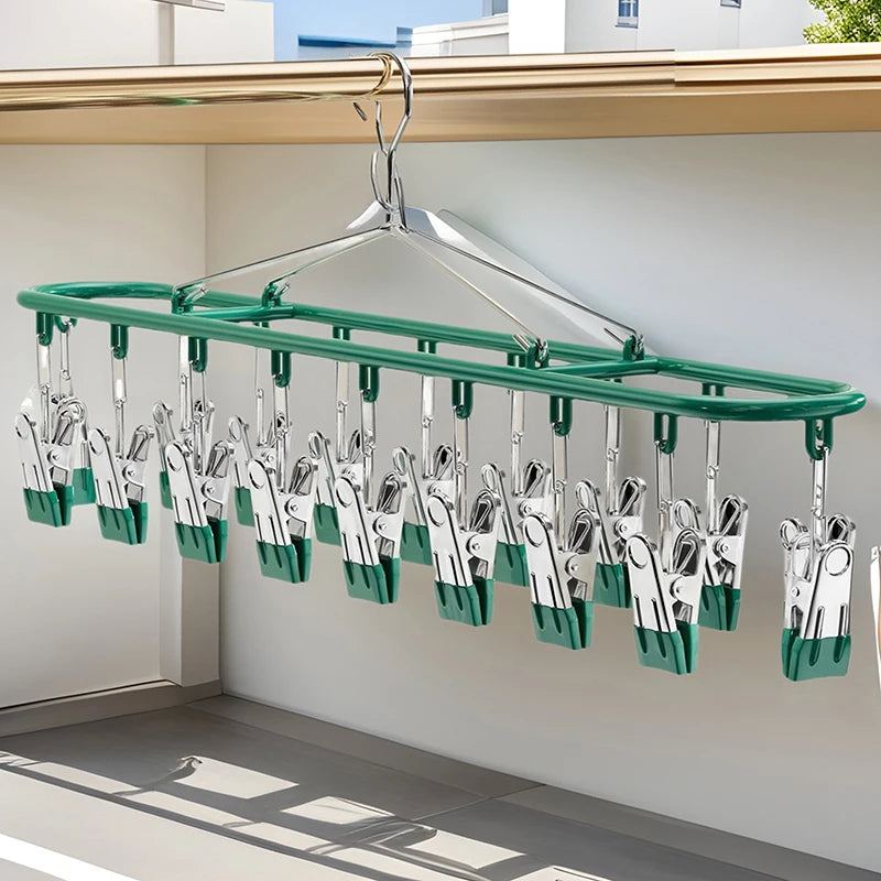 Stainless Steel Sock Rack Clothes Multifunctional Household Unmarked Qme