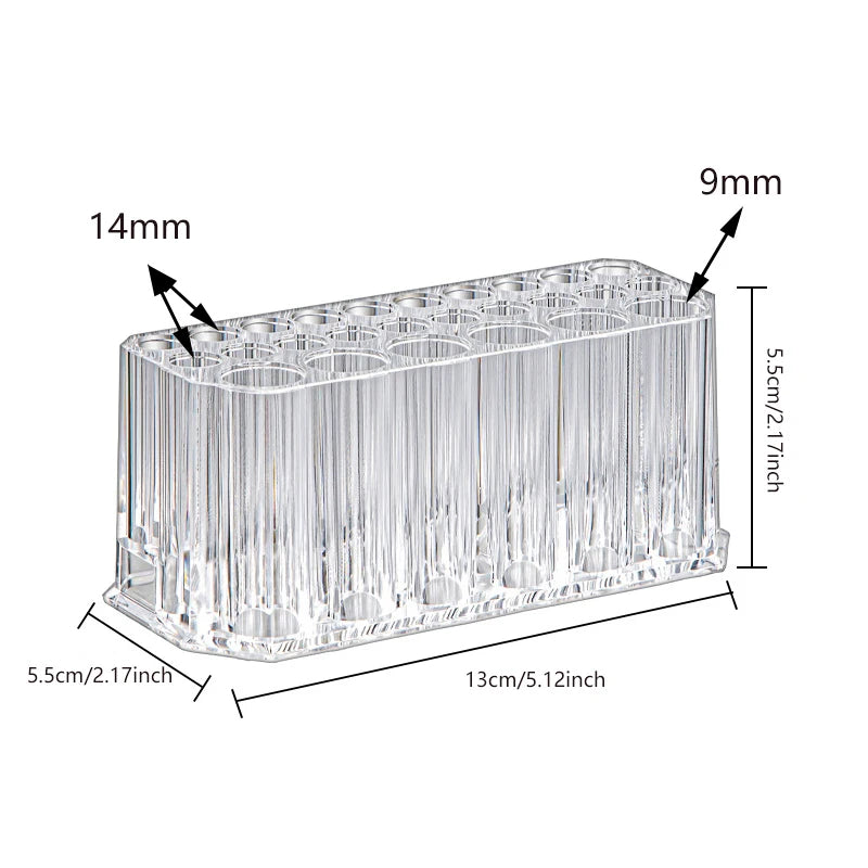 Beauty Container Tool Display Shelf Holder 26 Holes Nail Brushes Qme Default Title