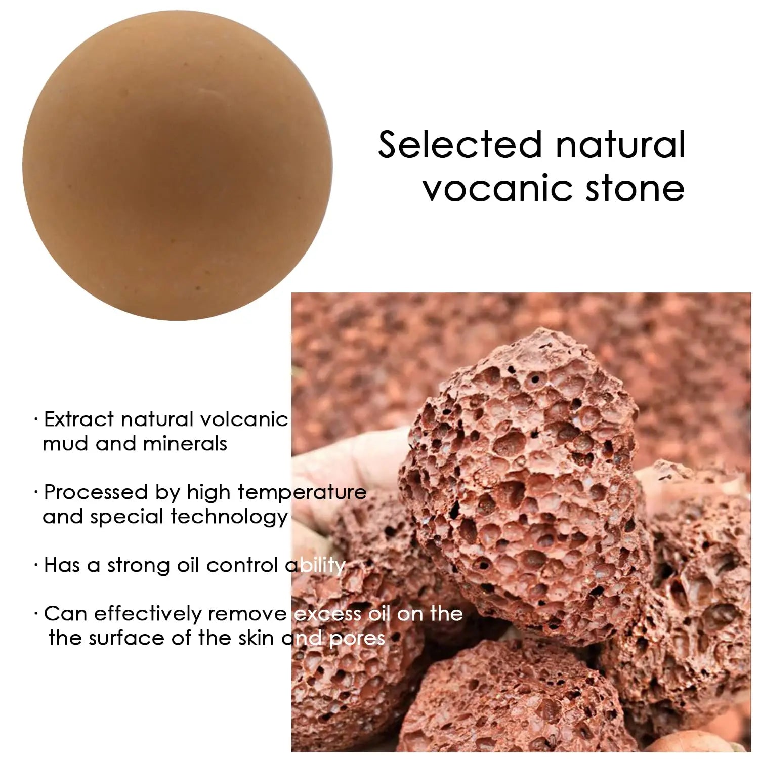 1PC Oil-absorbing Roller Volcanic Stone Facial Oil Removing Portable Skin Care Tool Beauty Stick Minimize Pores Beauty Tools Qme