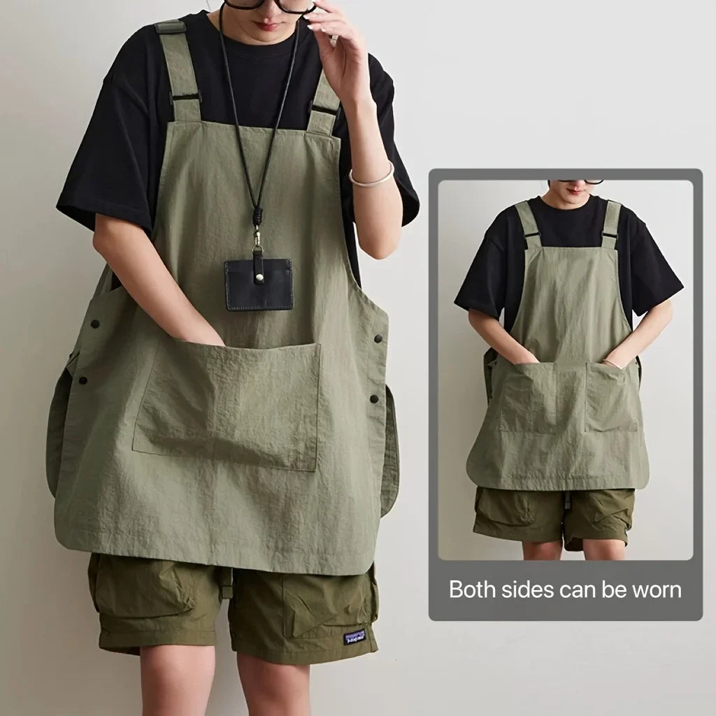 Waterproof Outdoor Barber, Coffee Shop, Catering Workwear Apron, Unisex Household Kitchen Workwear Qme