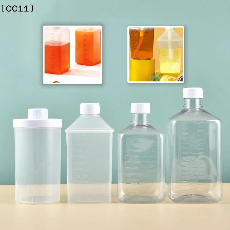 Syrup Dispenser Coffee Bar Plastic Empty Bottles Bottle Lid Kitchen Qme