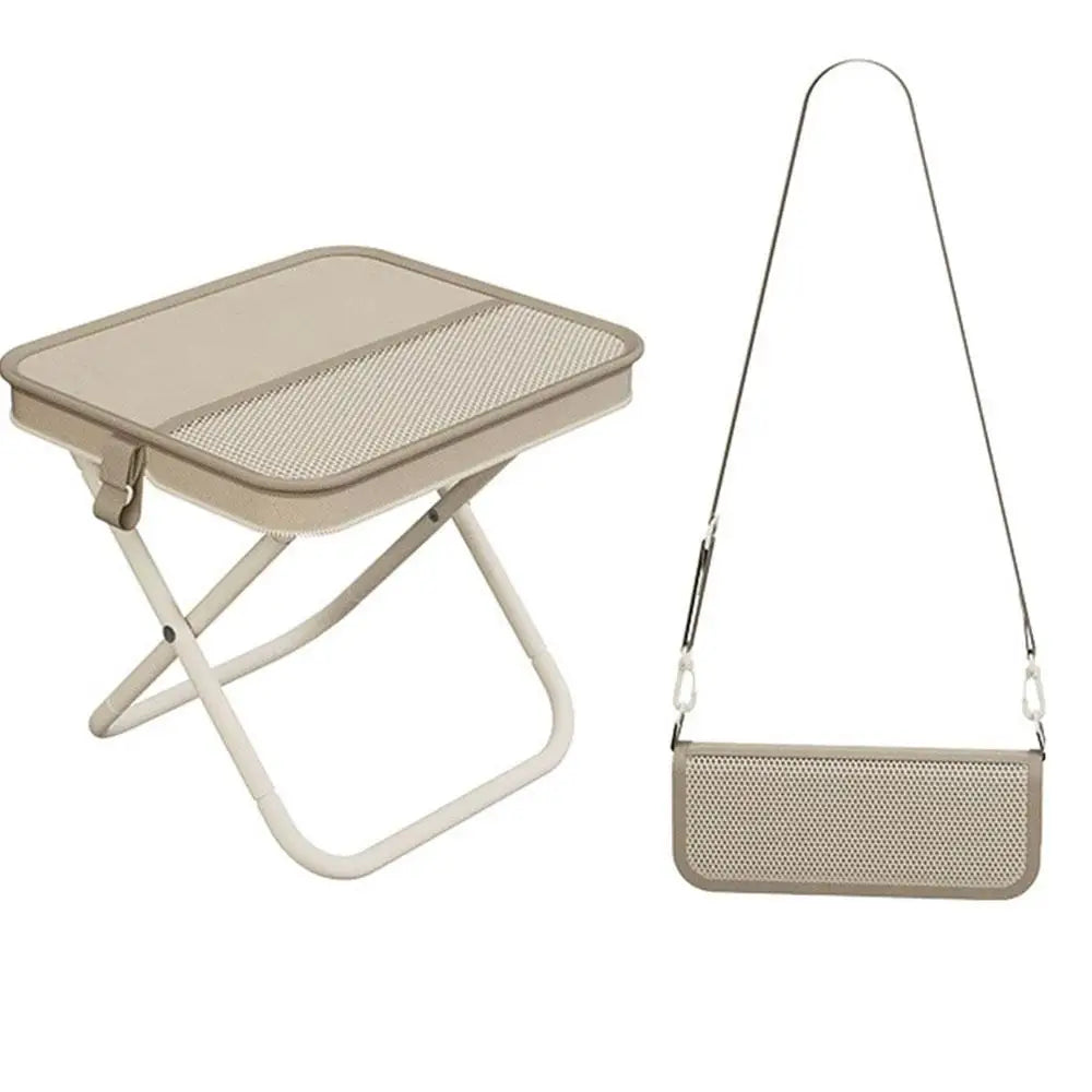 Foldable Backpack Stool Handbag Pocket Travel Fishing Hiking Outdoor Qme Buff