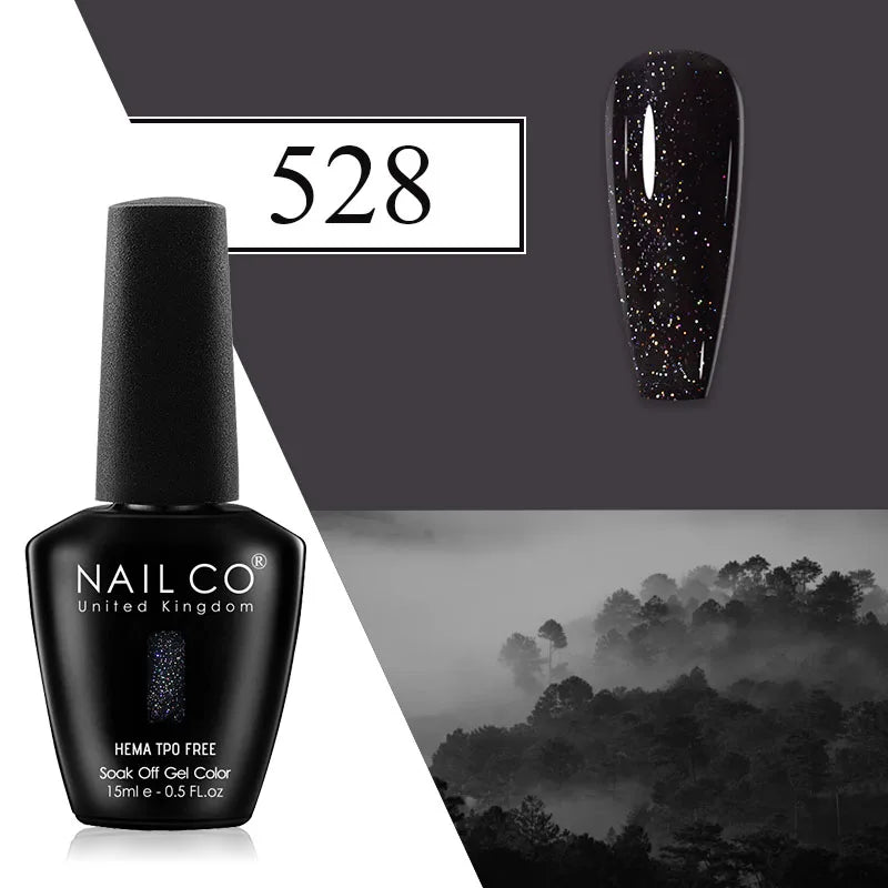 NAILCO Plum Gel Nail Polish Matte Coat Autumn Winter Semi Permanent