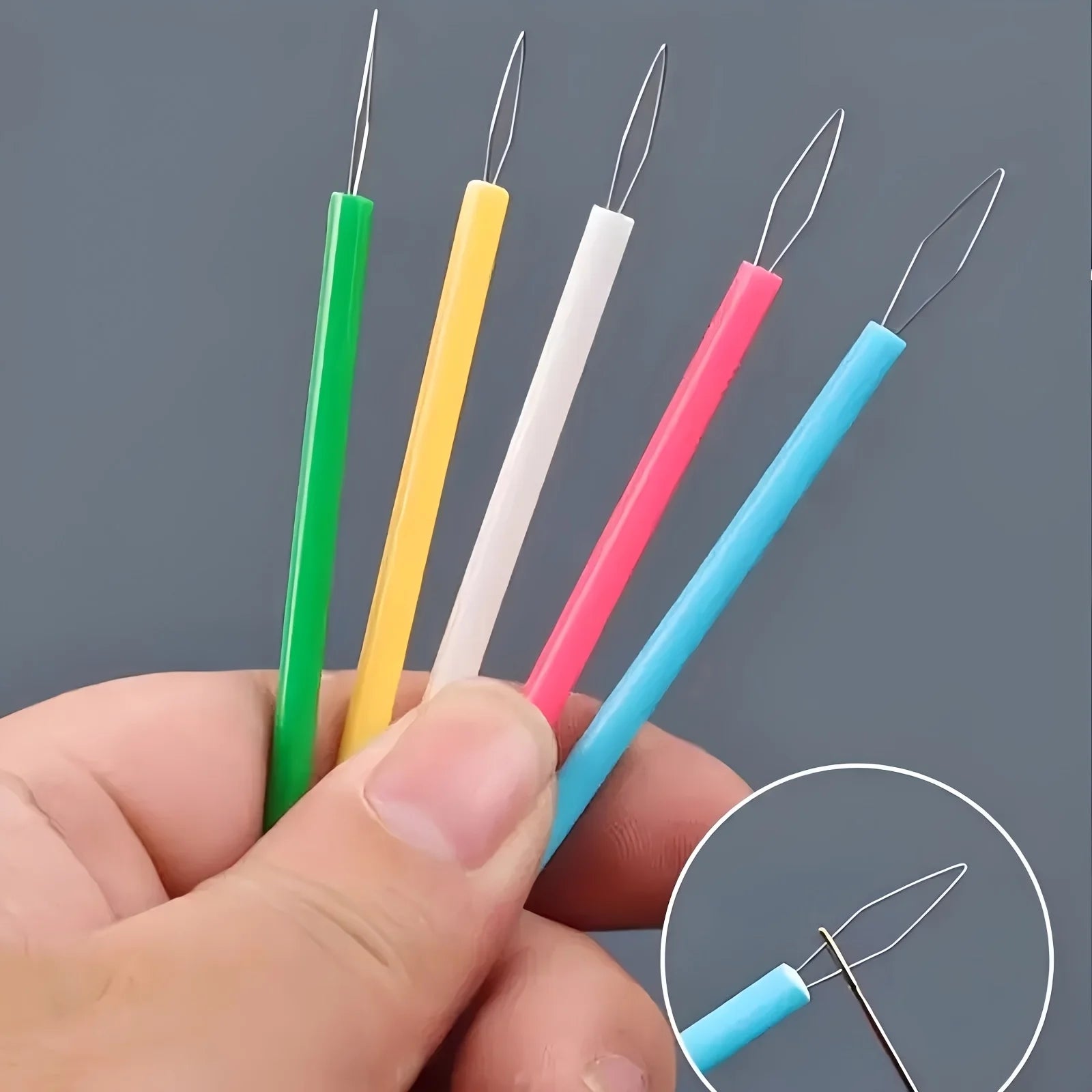 5pcs Plastic Needle Threaders Set, Sewing Machine Thread Helper, Beading Tool, DIY Craft Accessories, Elderly Assistance Device Qme
