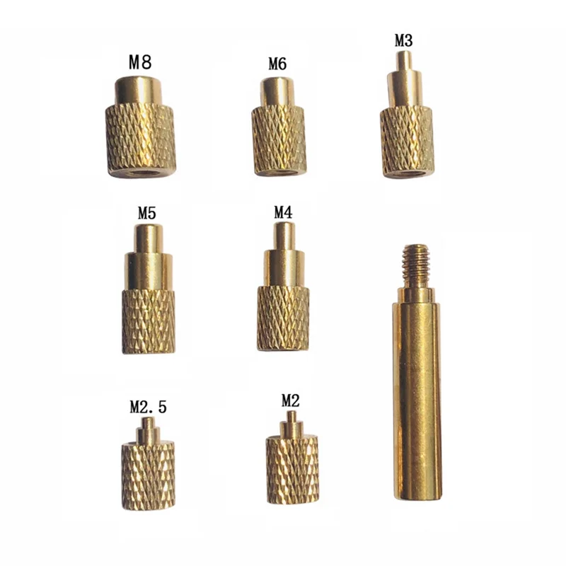 A02F-Multipurpose M2 To M8 Brass Knurled Nut Heat Set Insert Tool For 3D Printing And Soldering Iron For SH72 SH73 Qme