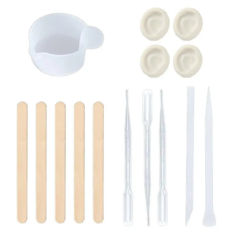 15/28PCS Glue Mixing And Dispensing Cup Epoxy DIY Mold Resin Mixing Casting Tools Kit DIY Craft Jewelry Making Qme A2