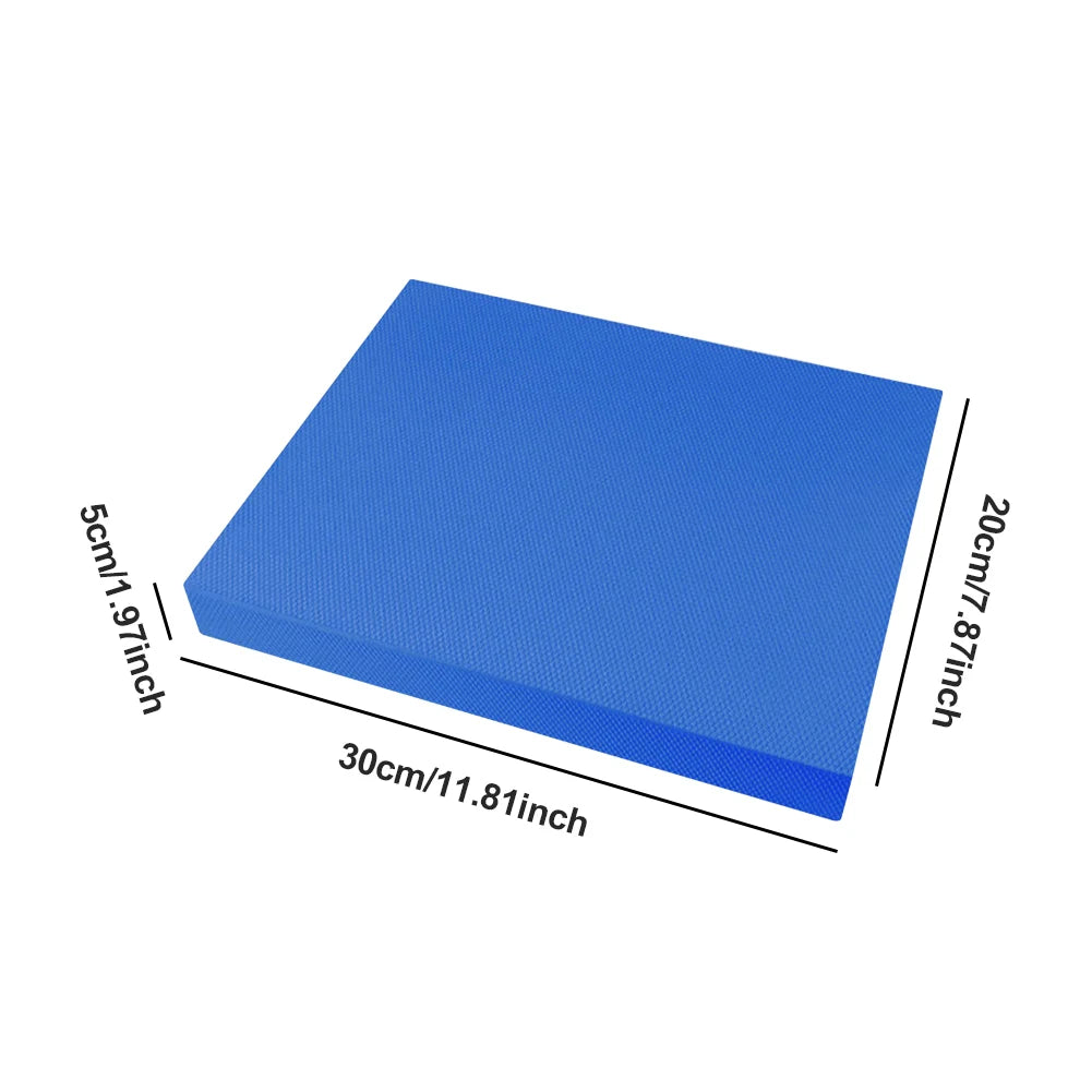 Yoga Balance Pad Thickened Exercise Balance Pad Fitness Balancing Pad Foam Cushion Mat for Yoga Pilates Stretching Qme