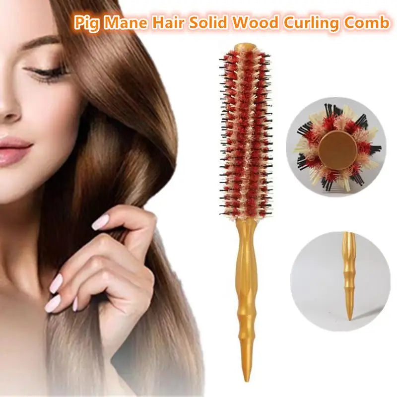 Detangling Comfortable Handle Salon Supplies Hair Styling Comb Round Qme