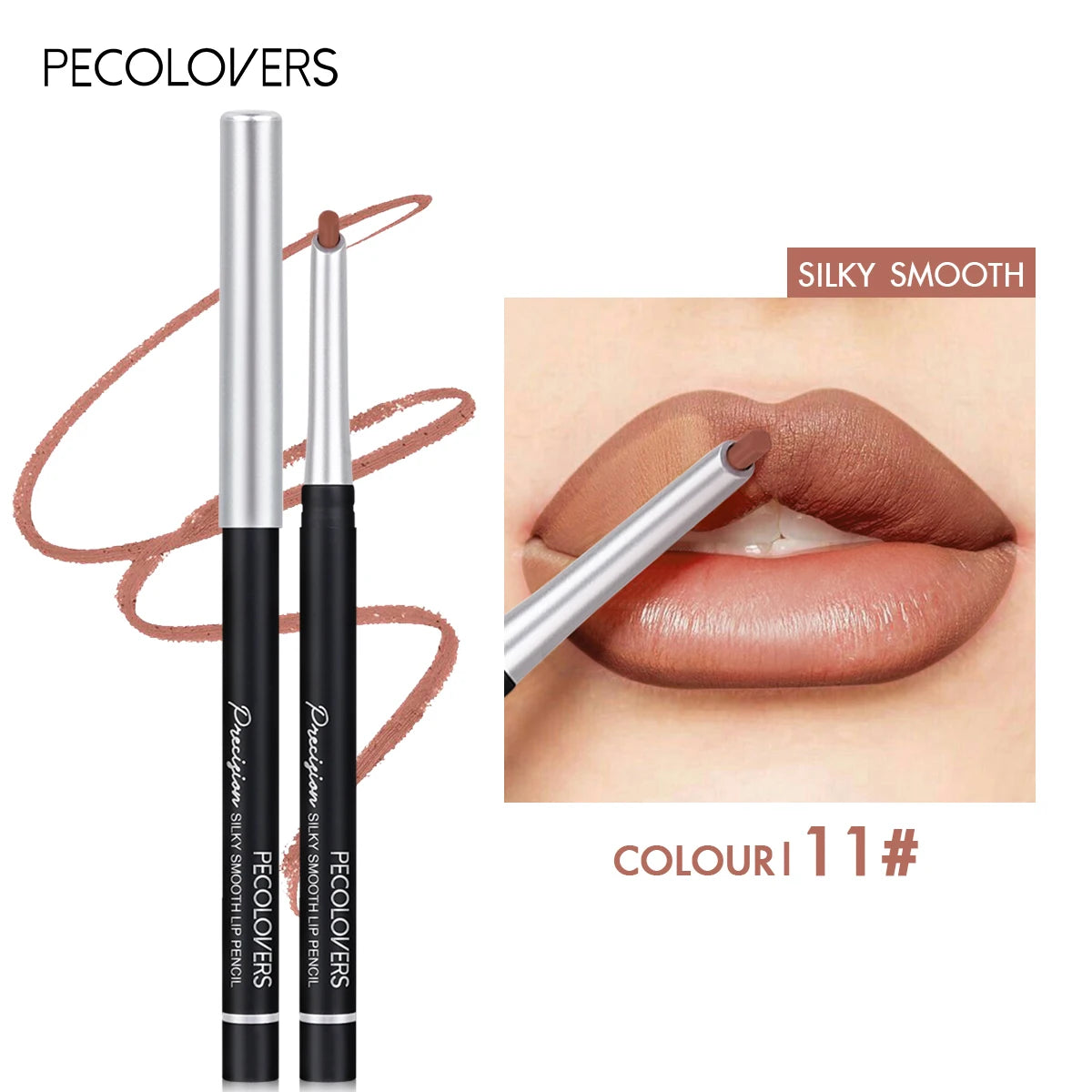 24-Color Matte Lip Liner Long-lasting Natural Effect Pencil All Skin Qme 11