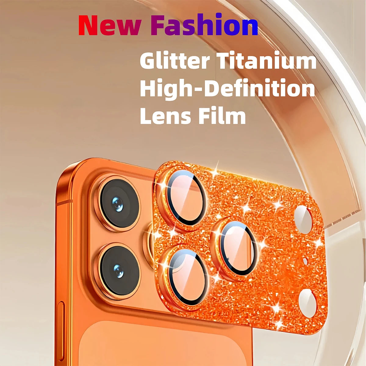 Luxurious Shiny Camera Lens Protective Film Suitable Liphone 17 Max Qme