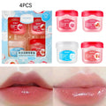 4 6 Moisturizing Lipstick Fruit Flavored Lip Mask Primer Formula Care Qme 4pcs
