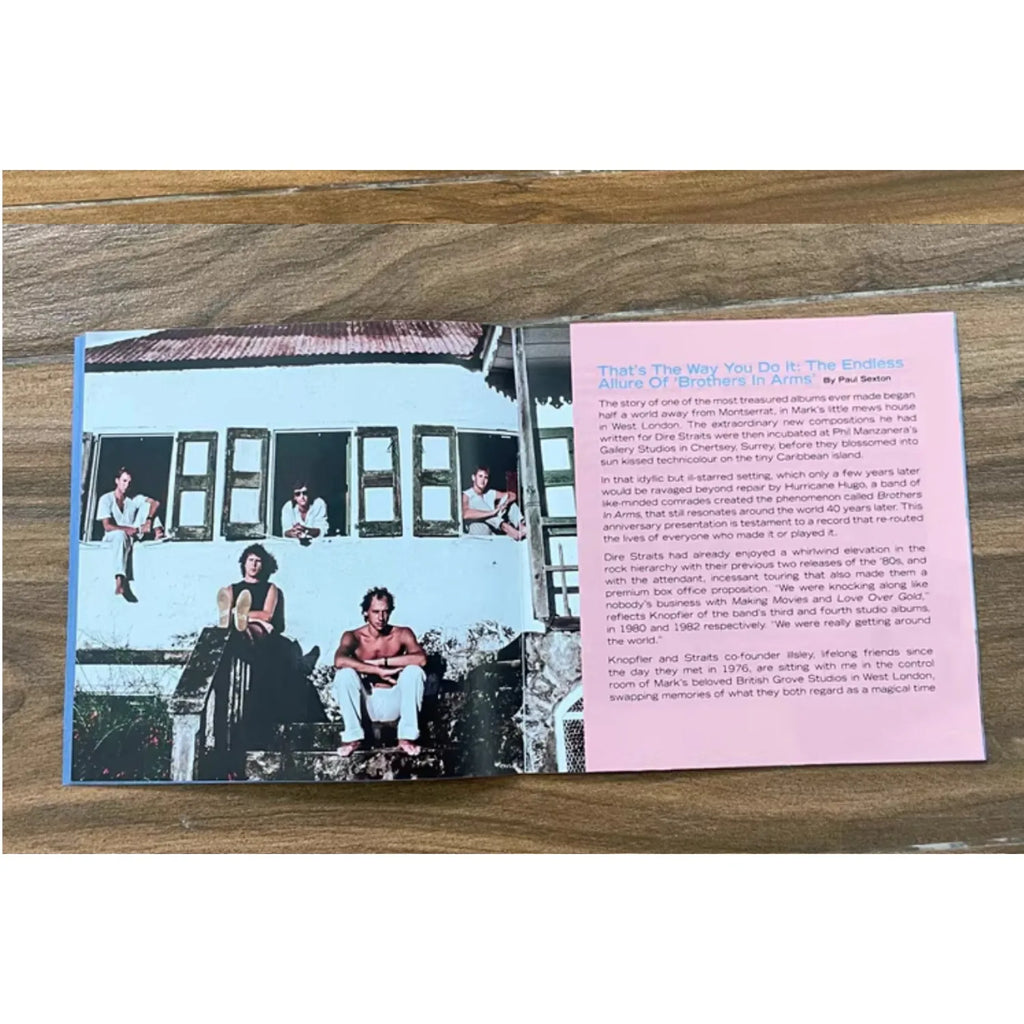 Rock Album Brothers in Arms 40th Anniversary 3CD,Studio Album + San Antonio Live 1985 + New Liner Notes Booklet for Rock Fans Qme