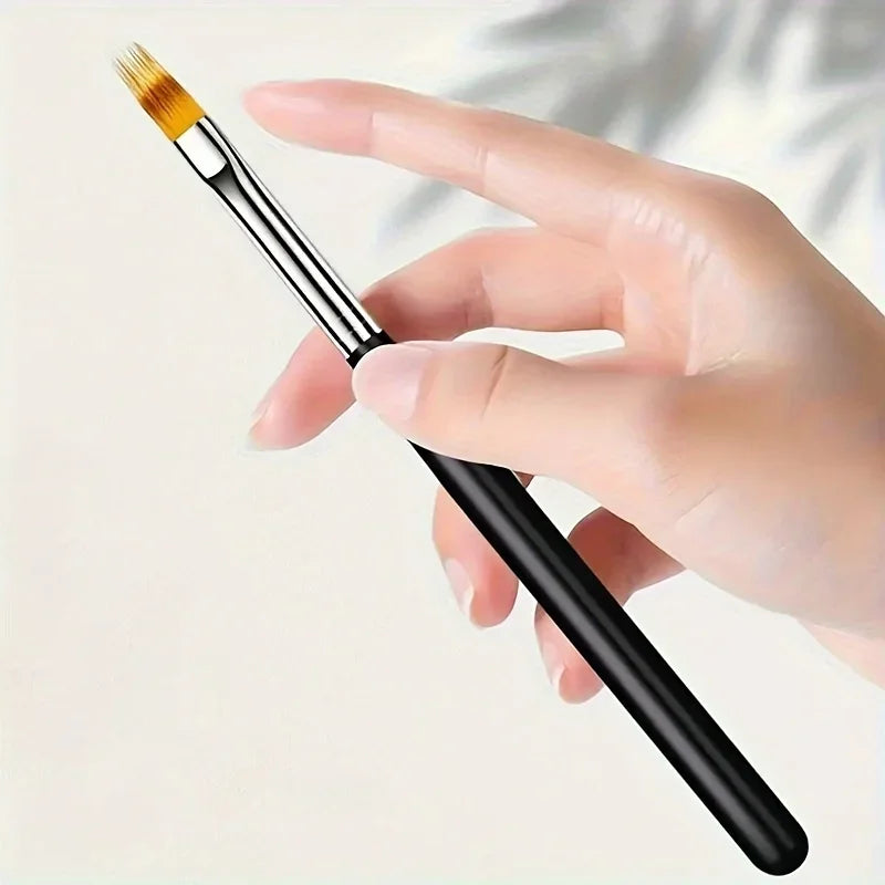 Professional Ombre Nail Art Brush - Gel Manicure Brush for Gradient Designs, Precision Tip for Detailed Nail Polish Application Qme