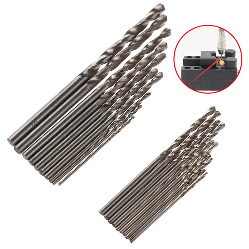 Box HSS Mini Drill Bit Straight Shank PCB Twist Bits Drilling Qme