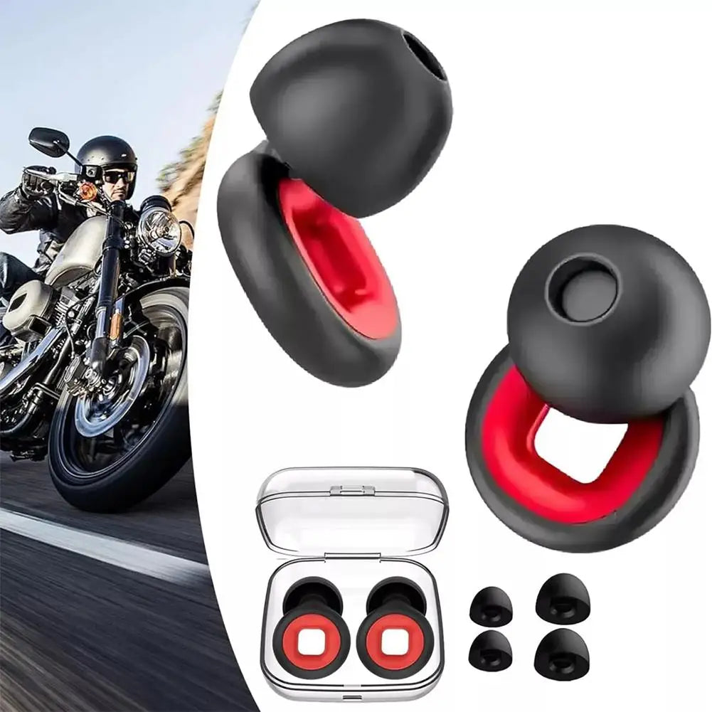 Motorcycle Noise Reduction Earplugs Windproof Sleep Earplugs Anti-noise Mute Sleep Soundproof Earplugs Motorcycle Equipment Qme
