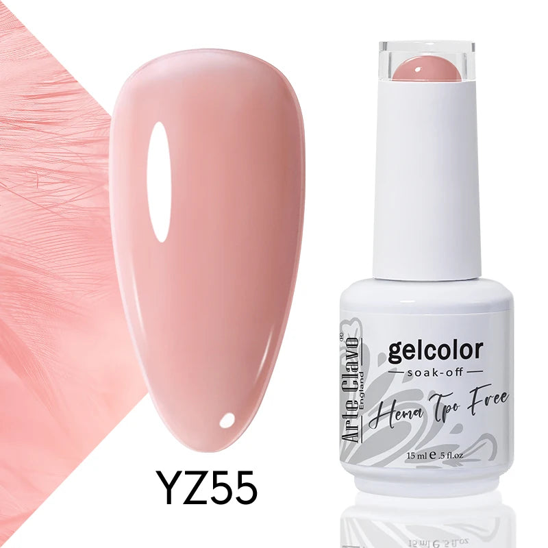 Arte Clavo Colourful Gel Nail Polish Art Varnishes Macaron Semi