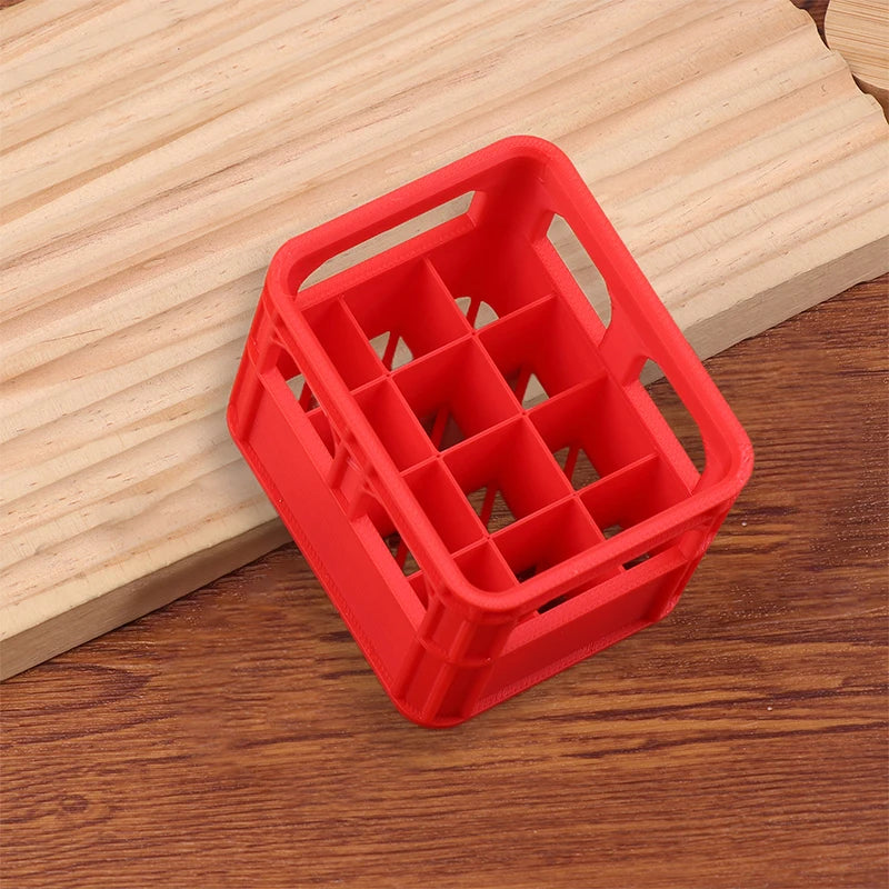 Basket DIY Beer Crate No 5 AA 3D Printed Battery Storage Box 7 AAA Qme red 12 pcs AA