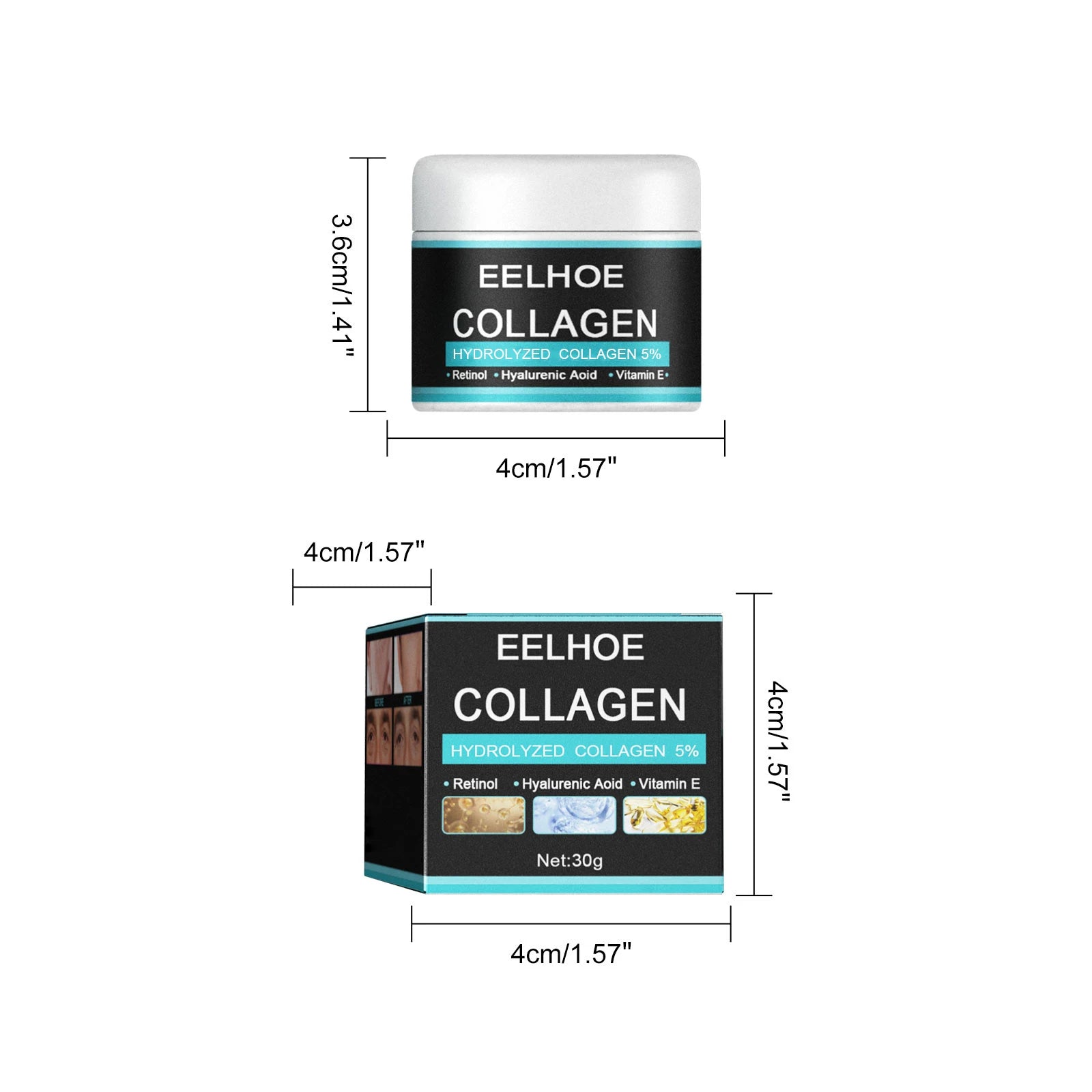 Collagen Creams For Men Smooth Wrinkle Firming Lifting Moisturizing Hyaluronic Acid Brightening Facial Cream Facial Skin Care Qme
