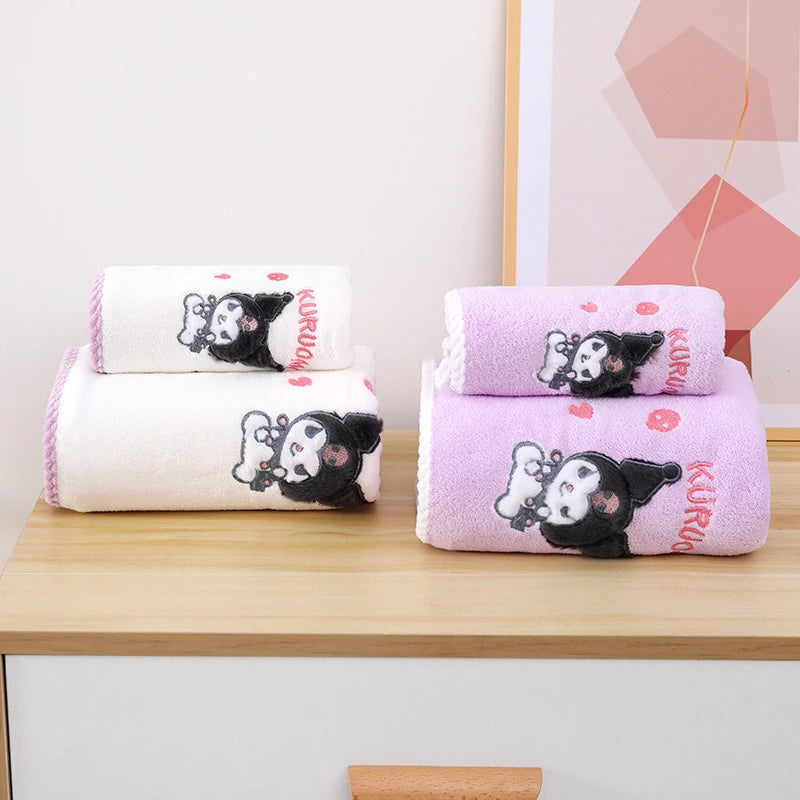 Kuroko Character Bath Towel Two-piece Absorbent Quick-drying Qme