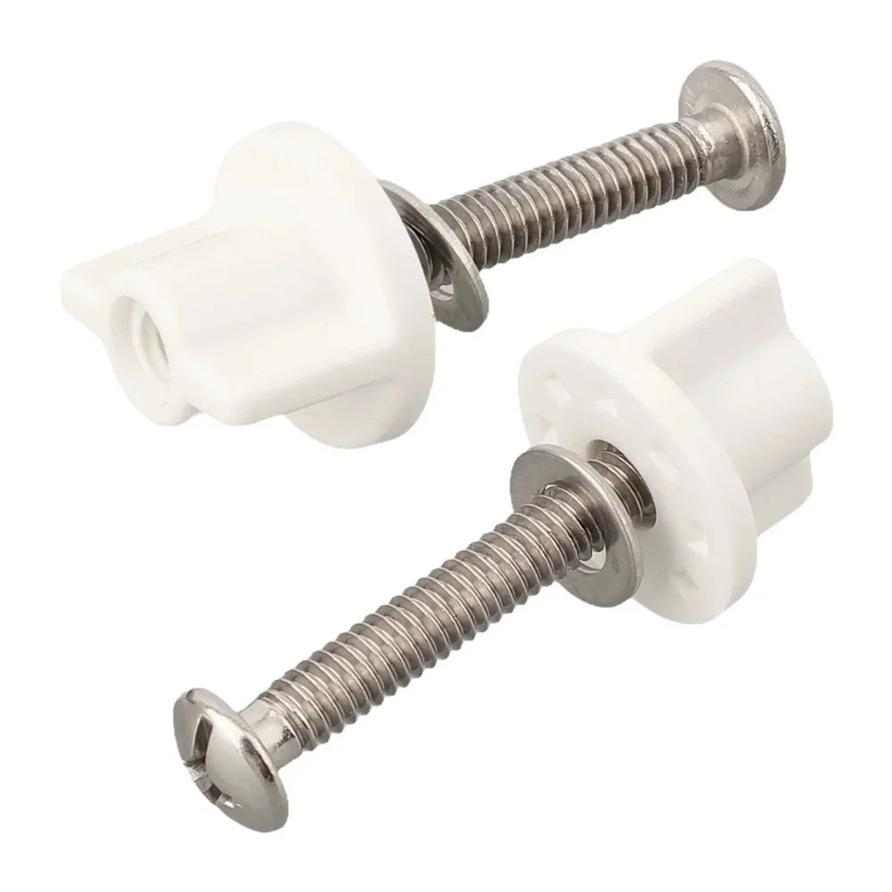 M6 Toilet Seat Hinge Bolt Screw Fixings Replacement Parts Mounted Qme B