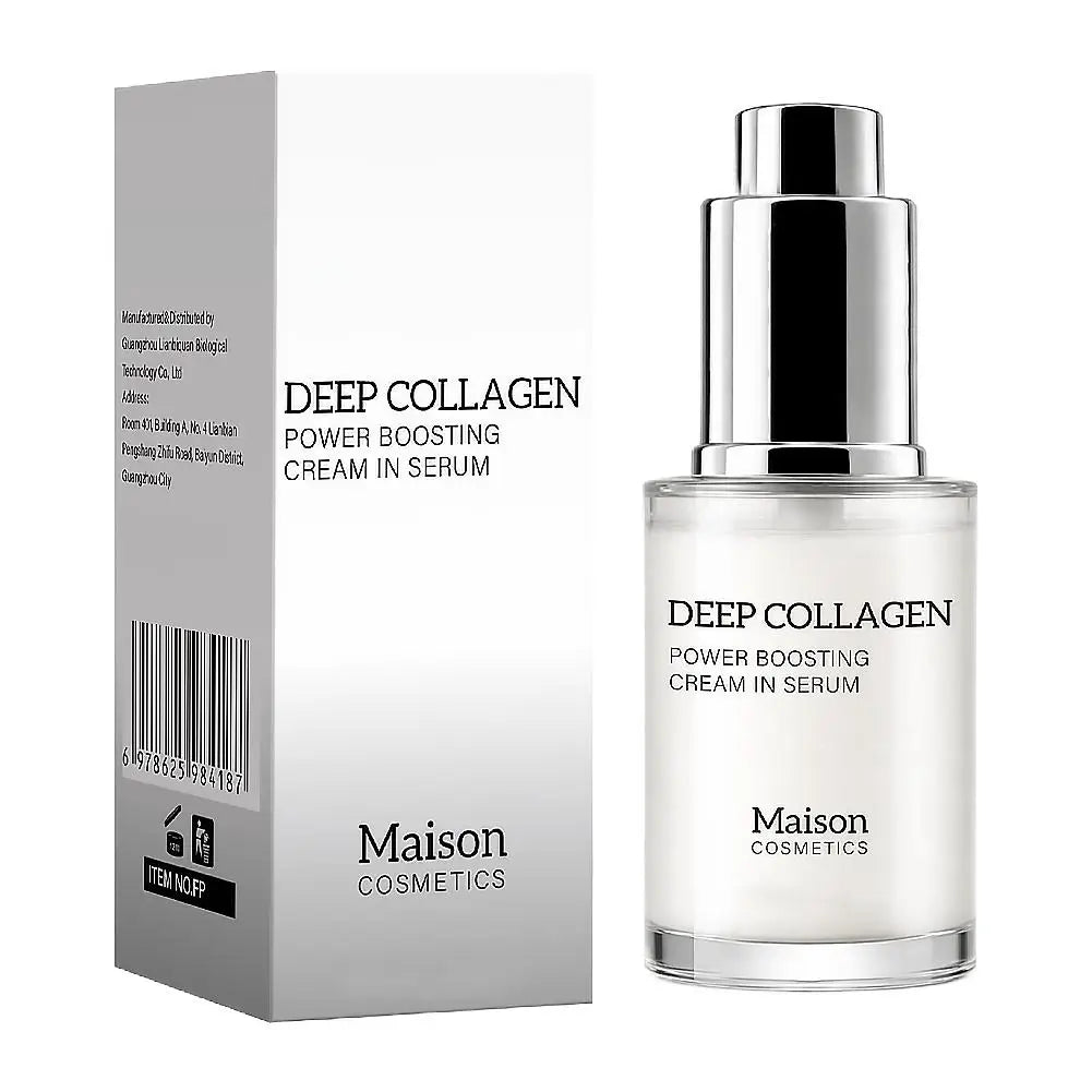 Deep Collagen Cream Serum Face Essence Hydrating Nourish Repair Skin Qme A