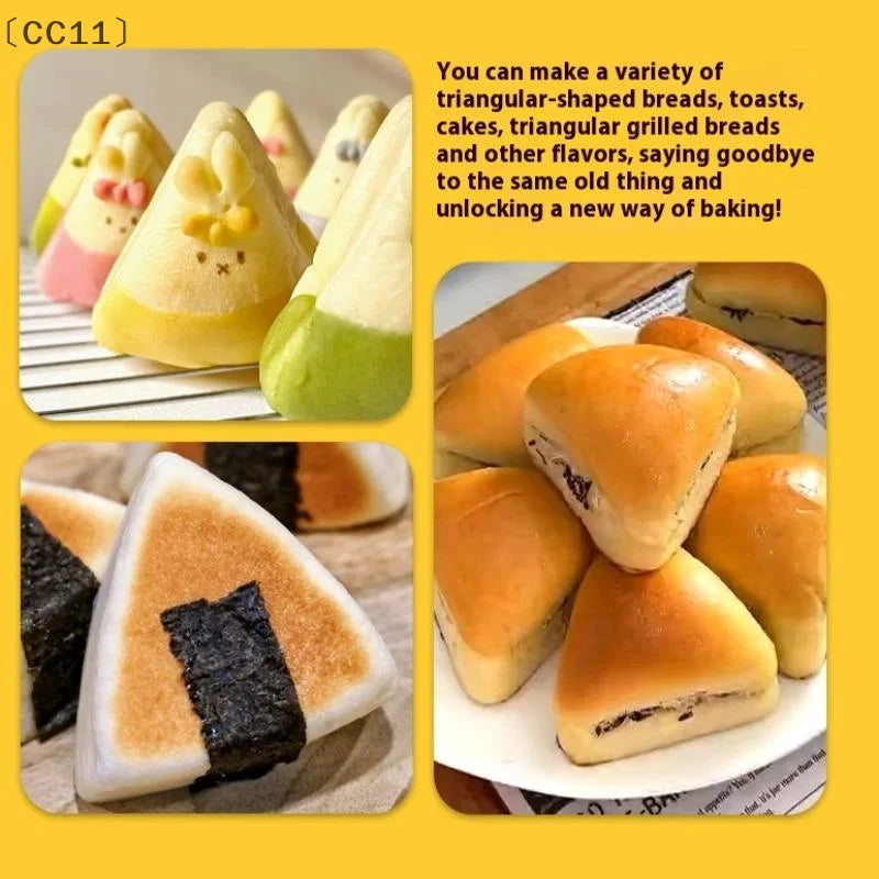 CC11Nonstick Loaf Pan Triangular Carbon Steel Baking Toast Oven Qme