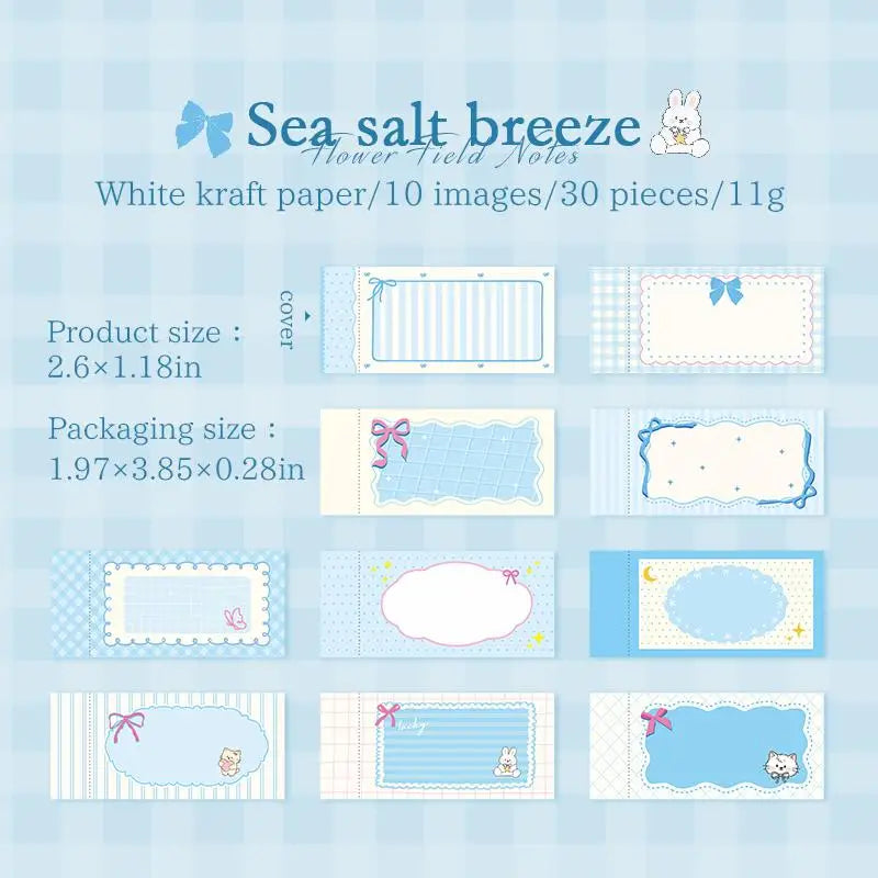 Vintage Border Note Stickers Tear Resistant DIY Decor Scrapbooking Qme A4