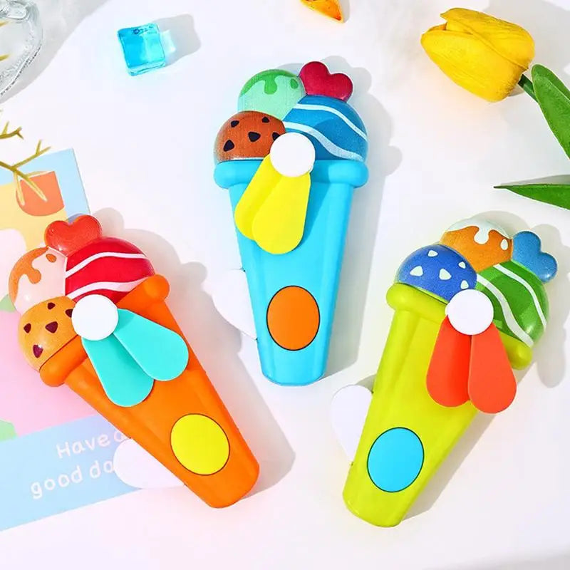 Portable Hand Pressure Fan Toys Kids Adult Birthday Random Mini Qme