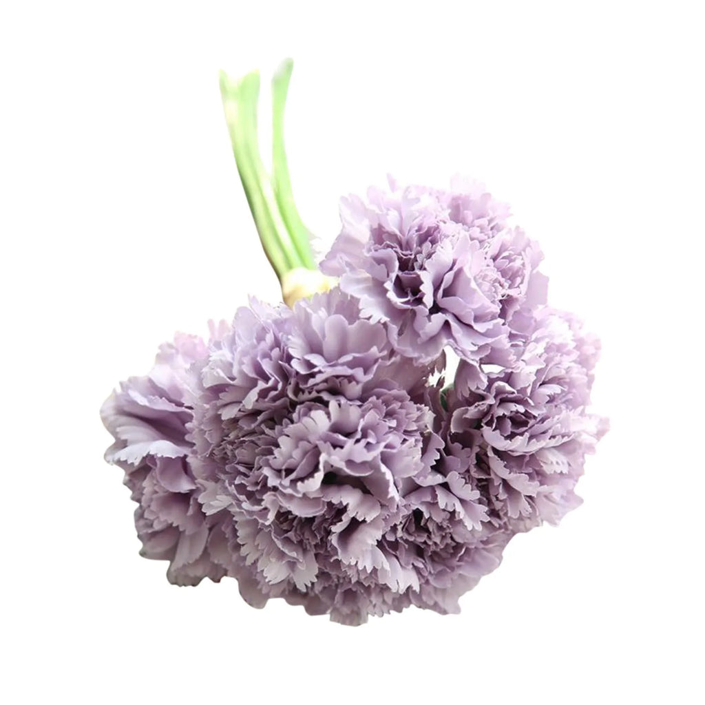 Beautiful Exquisite Successful Carnation Bouquet Holding Flowers Mother's Day Simulation Flower Decoration For Mom Makes Happy Qme