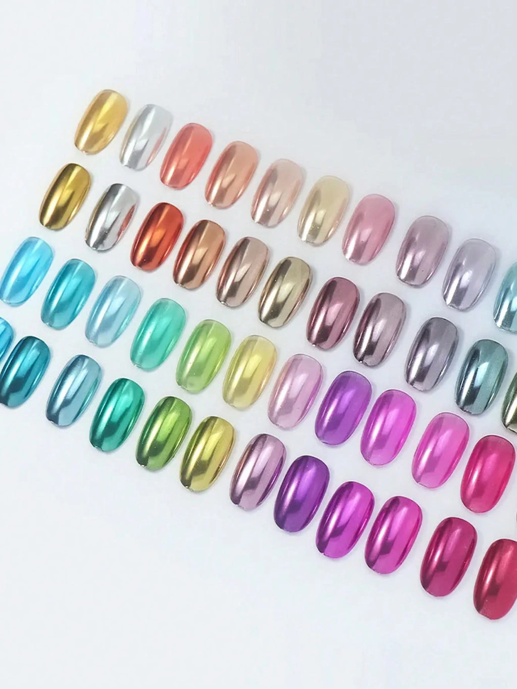 4 5 6 12 Magic Mirror Chrome Nail Powder Sparkling Glitter Decoration Qme