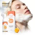 Vc Orange Cleansing Mousse Silicone Soft Brush Head Cleanses Face Qme 120ml