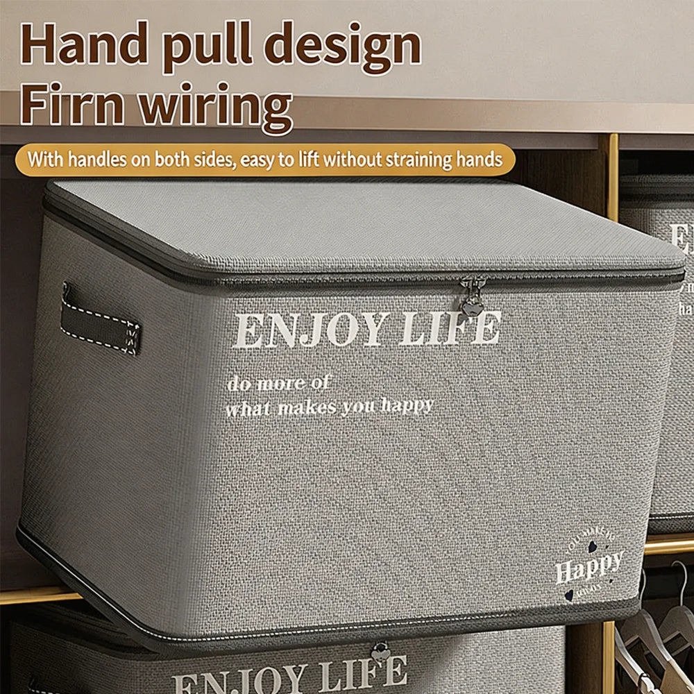 Heavy Duty Large Capacity Storage Box, Car Trunk & Home Wardrobe Clothes Quilt Organizer Moving Bag Container Bin Qme