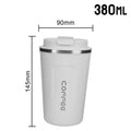 Mug Car Thermos 380 Leak Proof Travel Thermo Cup Tea Water Coffee Qme 380ML White 401-500ml