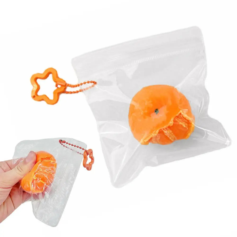 Orange Fruit Magic Tool Stress Relief Squishy Toy Squeeze Kids Adult Qme A