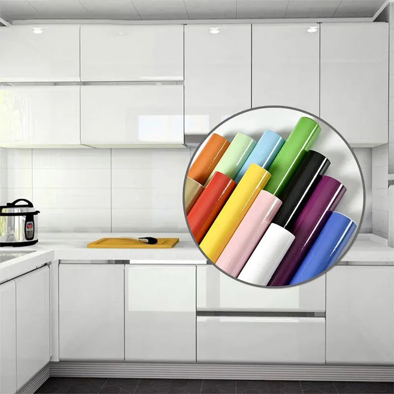 DIY Decorative Film PVC Self Adhesive Wall Paper Furniture Renovation Qme