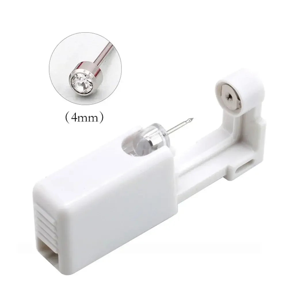 Safety Ear Piercing Gun Kit Disposable Disinfect Safety Nose Tool CLip Earring Piercer Body Piercing Jewelry Studs Machine X5D9 Qme White CN