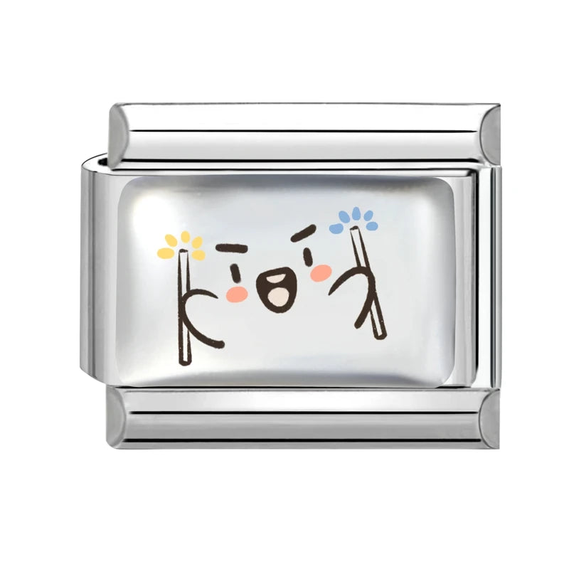 Fashion Kawaii Cute Dolphin Crab Cats Italian Charm Link Fit Bracelet