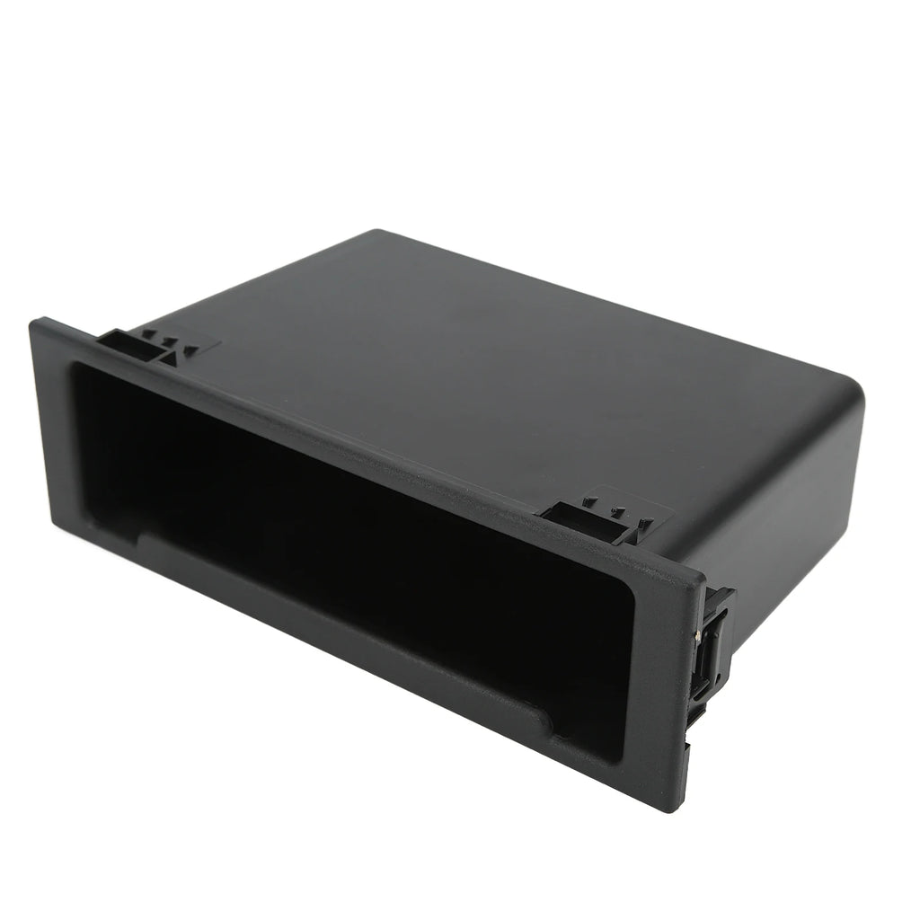 Car Radio Storage Case Dash Radio Car Stereo Audio Radio Storage Box 1Din Dashboard Organizer Black Replacement for Qme