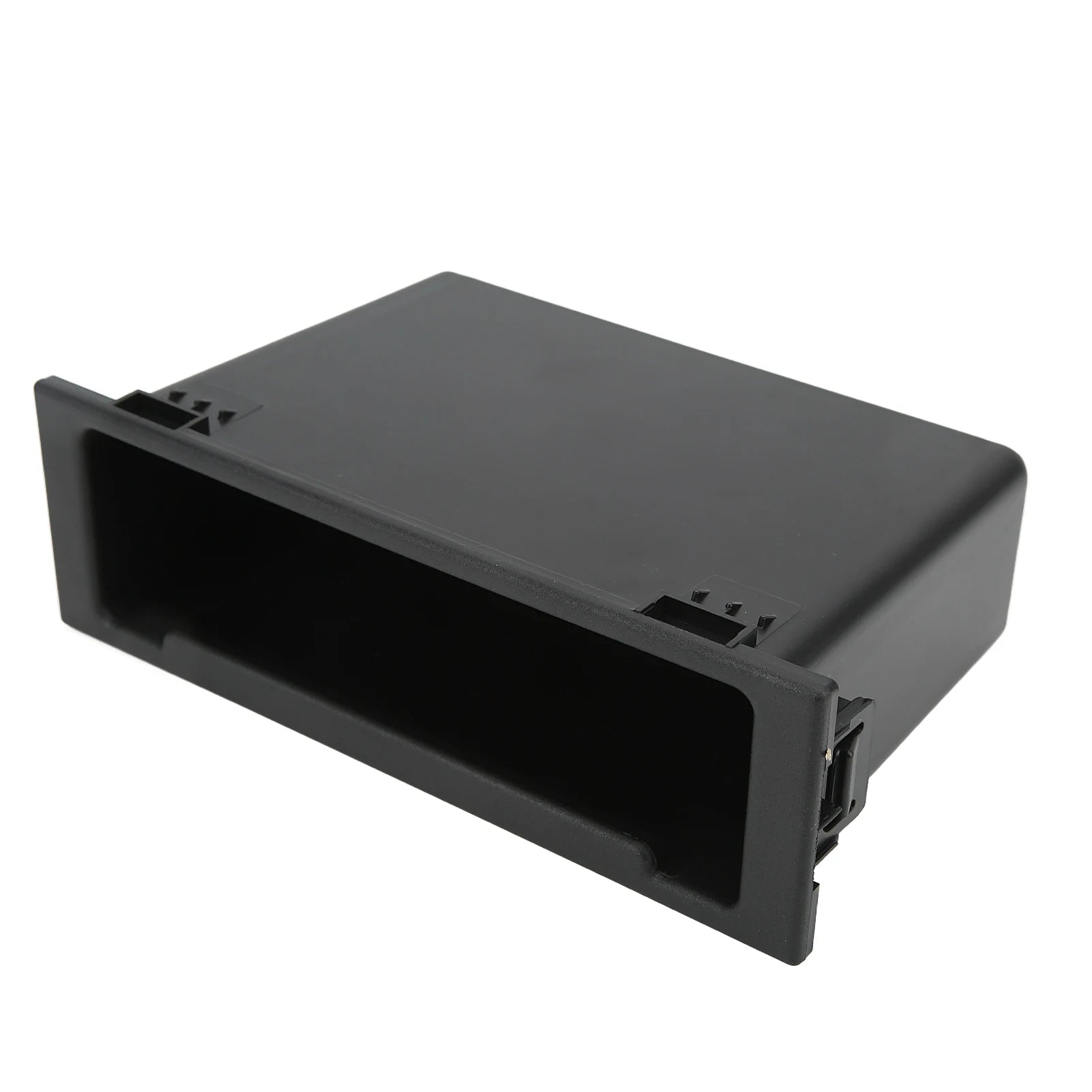 Car Radio Storage Case Dash Radio Car Stereo Audio Radio Storage Box 1Din Dashboard Organizer Black Replacement for Qme