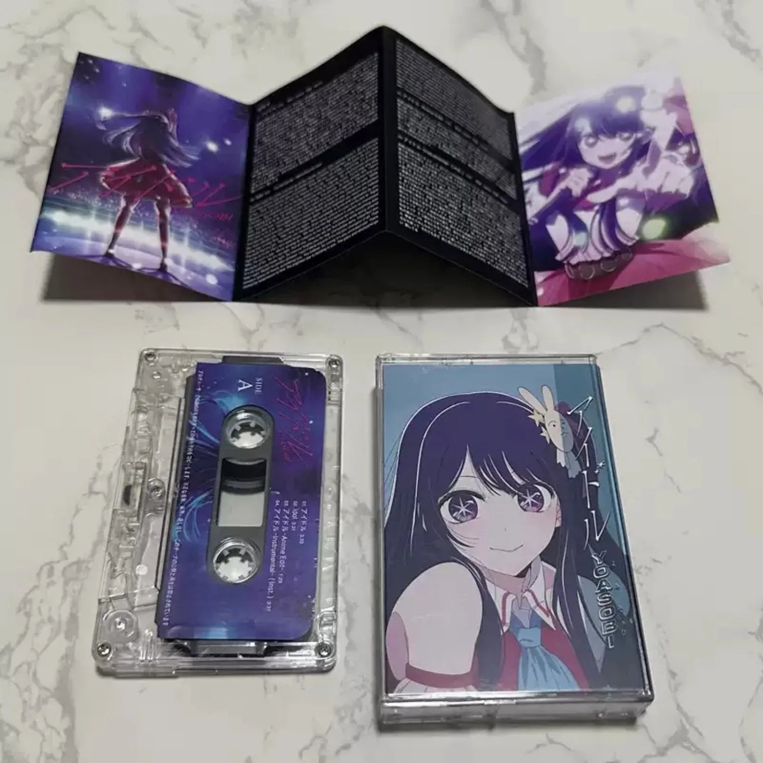 Retro Japanese Style Music Cassette Tape, 2D Idol Character Themed Cover, Pop Ballad Track Collection for Retro Music Lovers Qme pop tape